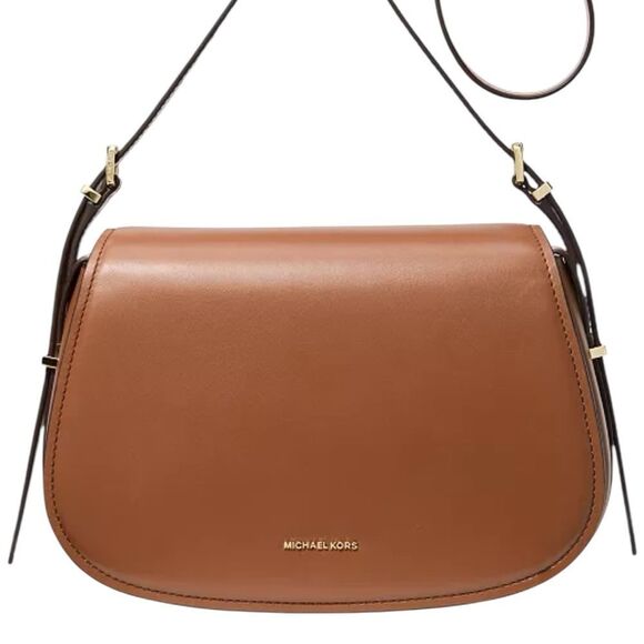Michael Kors Brown Leather Shoulder Bag - Picture 1 of 8